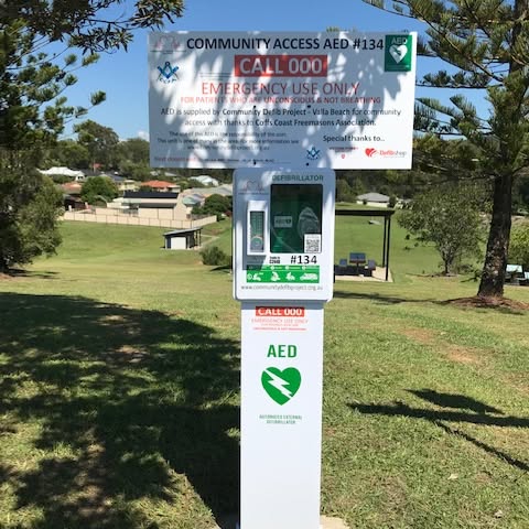 Community AED 134 installation