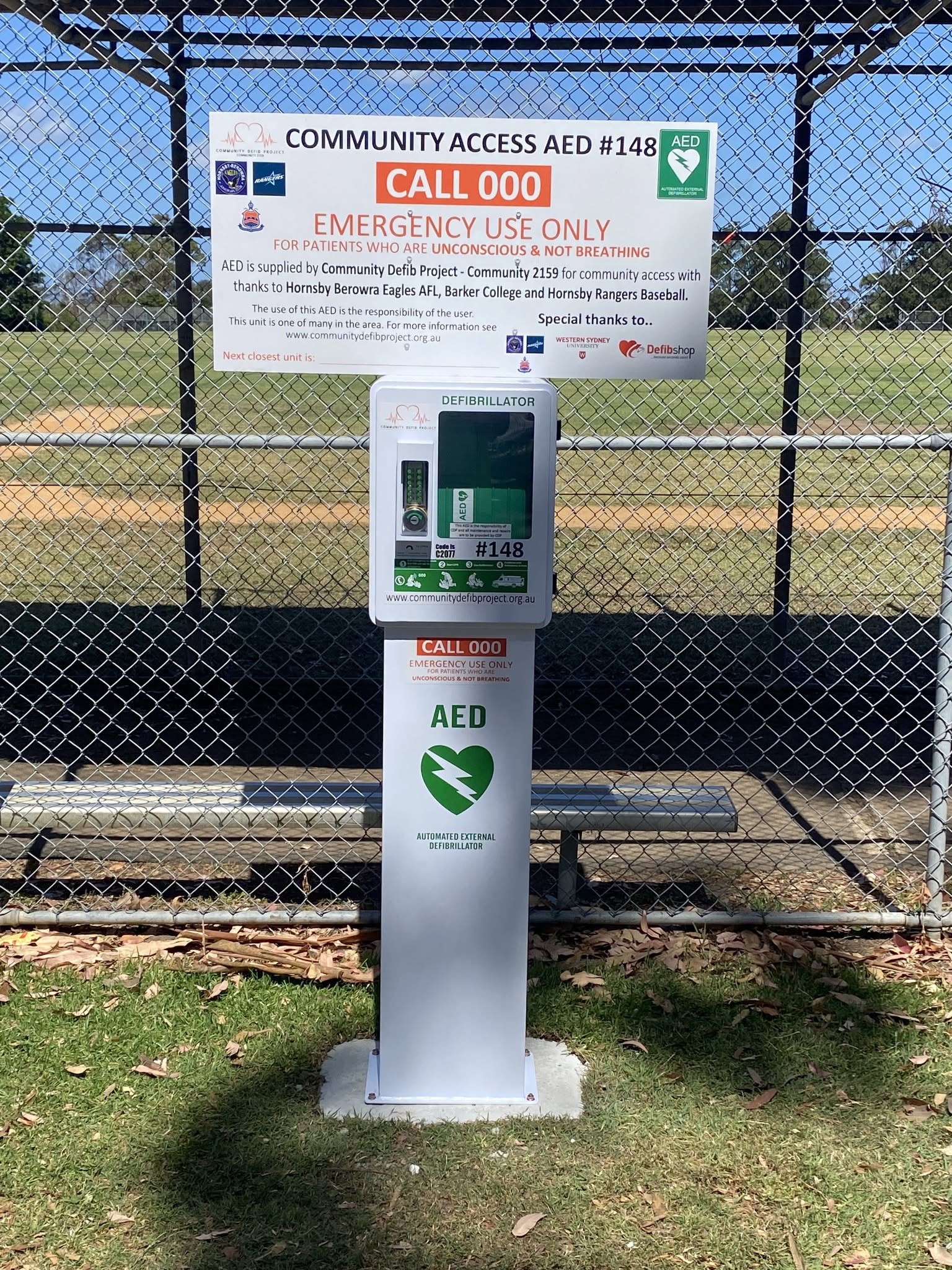 Community AED 148 installation