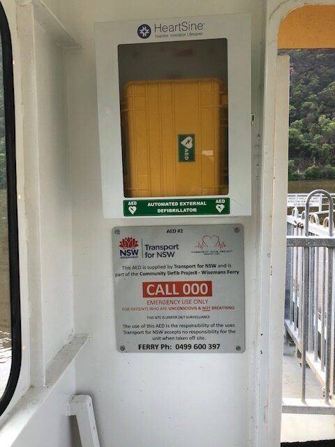 Recorded installation of AED 2