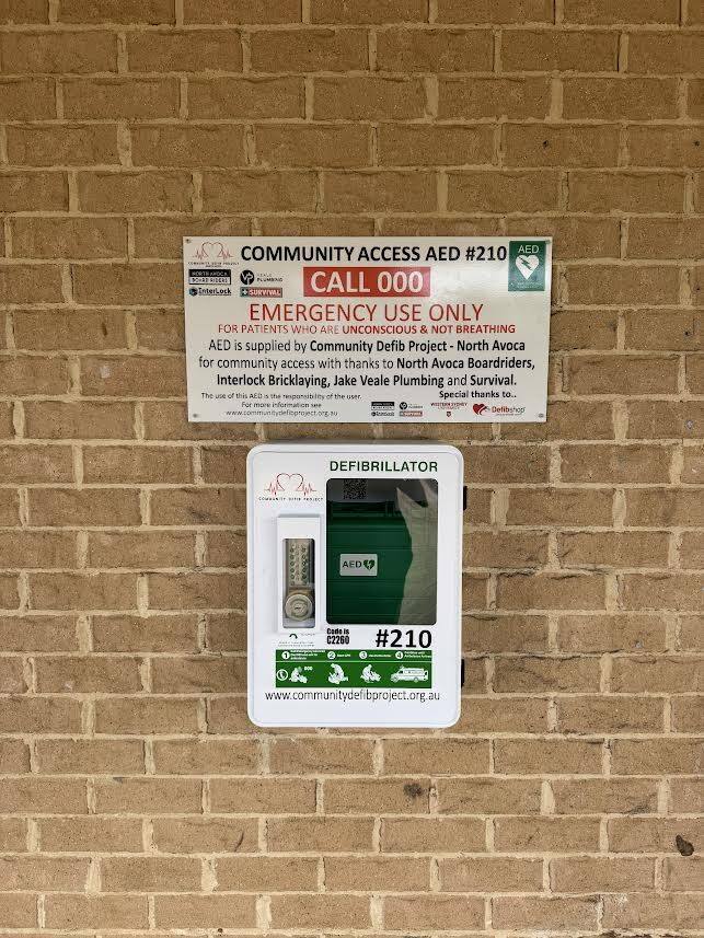 Recorded installation of AED 210
