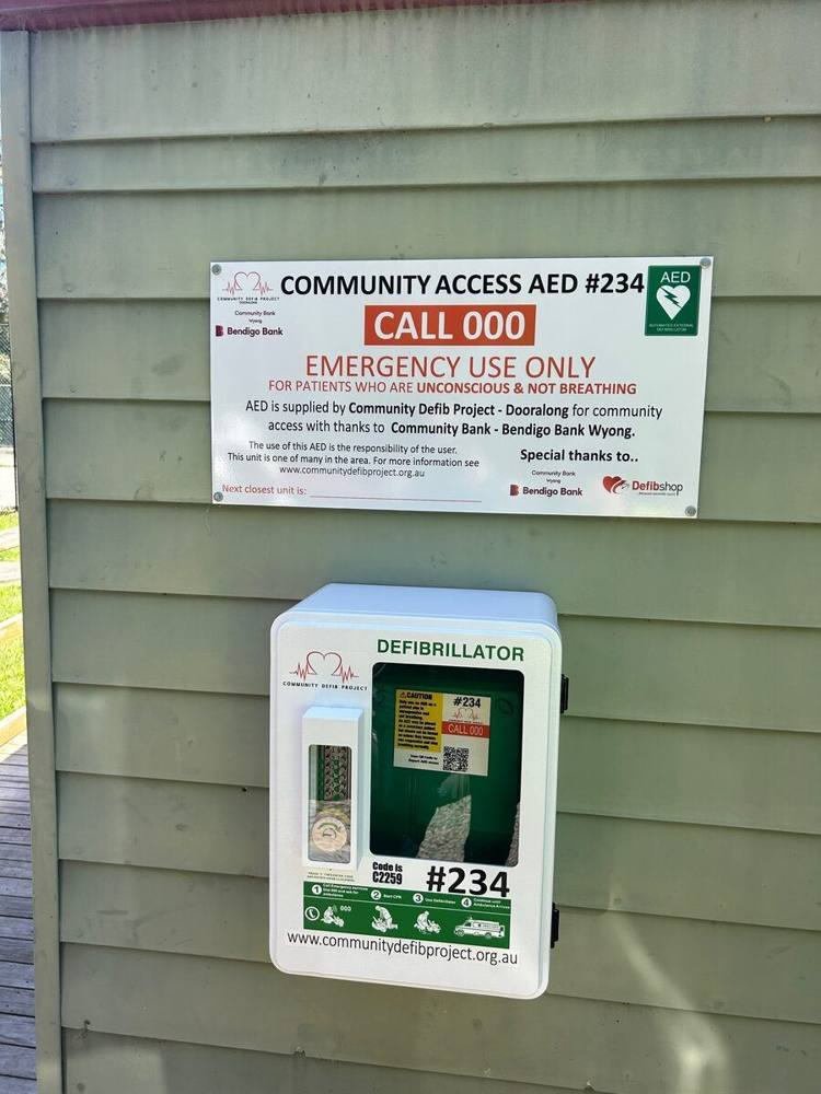 Recorded installation of AED 234