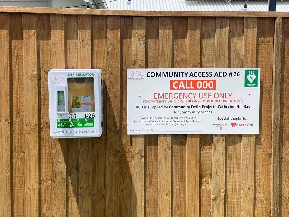 Recorded installation of AED 26
