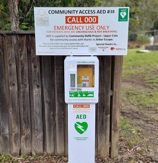 Recorded installation of AED 38