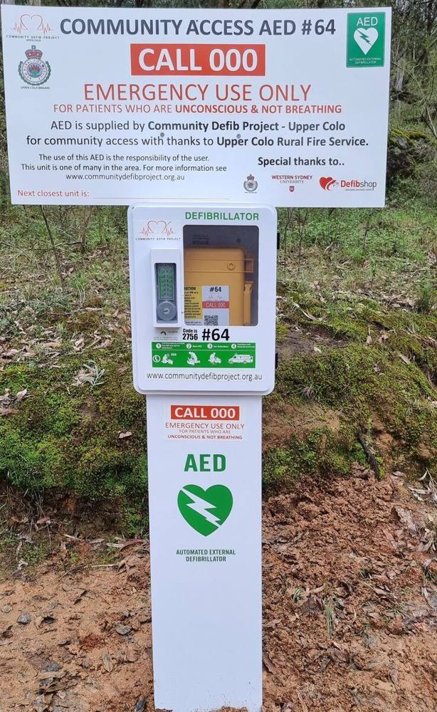 Recorded installation of AED 64