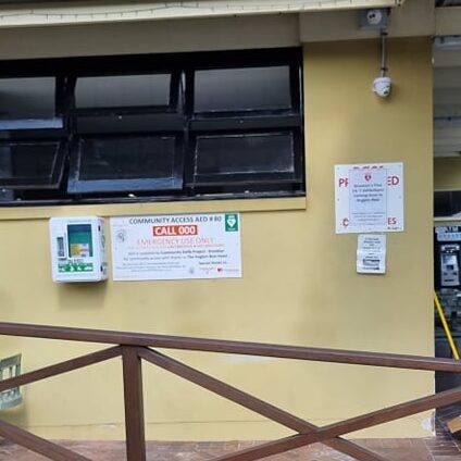 Recorded installation of AED 80