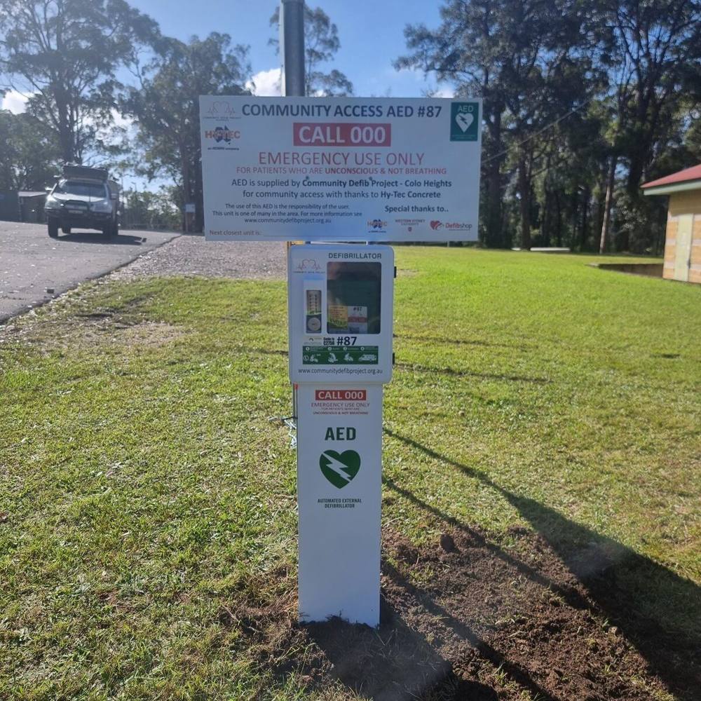 Recorded installation of AED 87