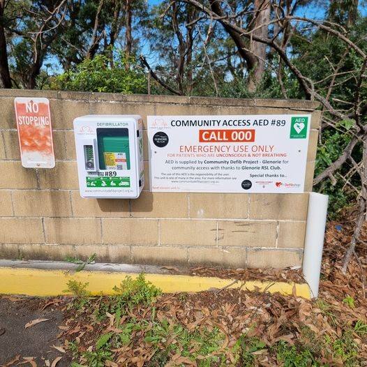 Recorded installation of AED 89